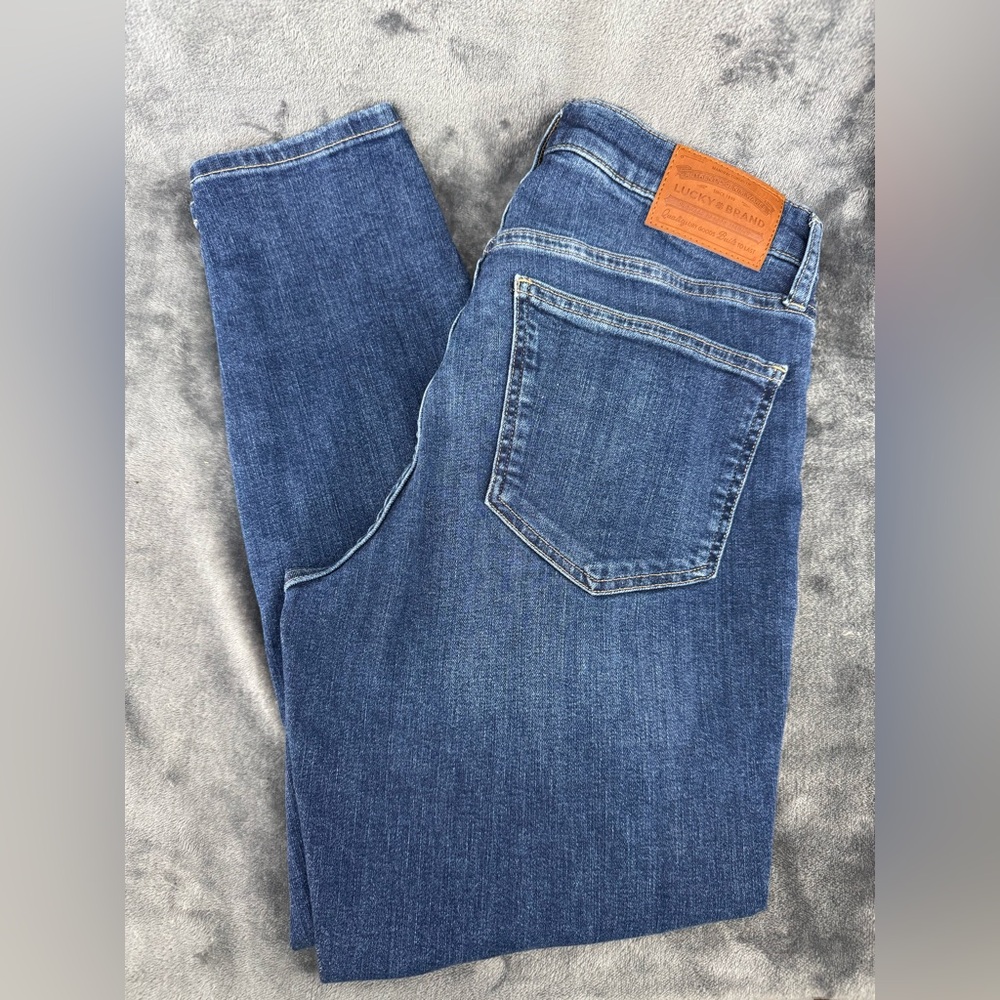 Lucky Brand Ava Mid Rise Skinny Dark Wash Denim Jean Size 10